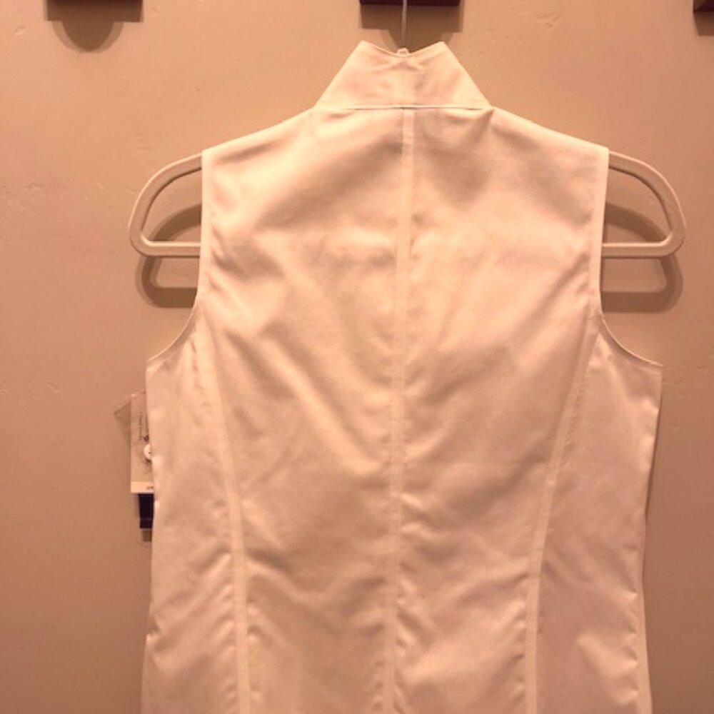 Jones New York White Sleeveless Button-Down Blouse-SIZE4-NWT - Picture 2 of 6